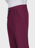 Pantalon médical homme Koi Next Gen Agissez bordeaux gros plan 2