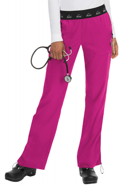 Pantalon médical femme Koi Lite Esprit - Rose azalée